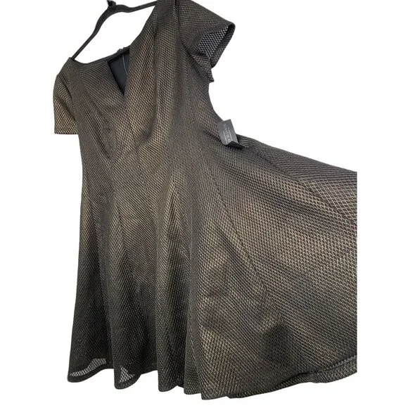 slim fit dress slacks Pleated Woven Fit and Flare Dress main image 1